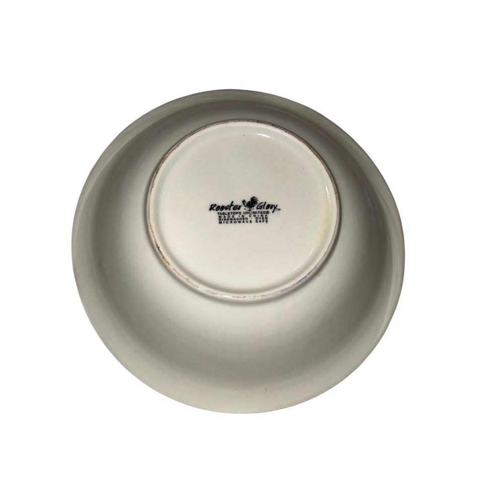 Rooster Alley Tabletops Unlimited Bowl Farmhouse‎ Rustic Chicken Dish 8in - Picture 3 of 3